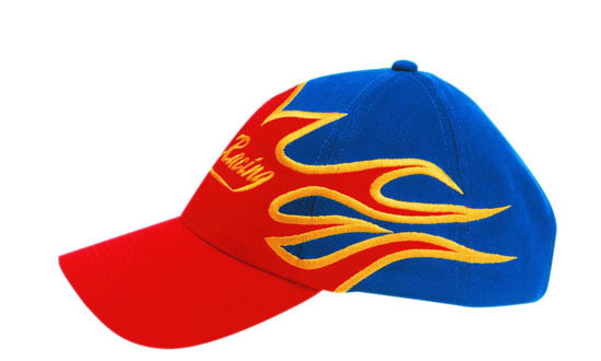 Custom Logo Headwear Canada Brushed Heavy Cotton with Flame Design