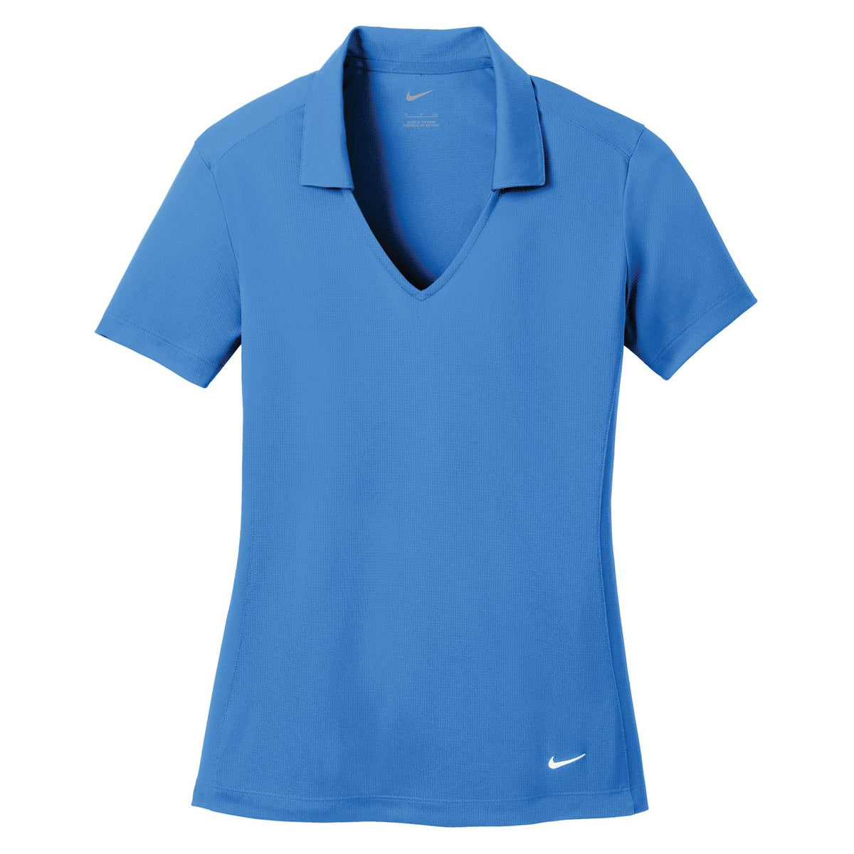Nike Dri-FIT Vertical Mesh Polo - Women's - Brisk Blue