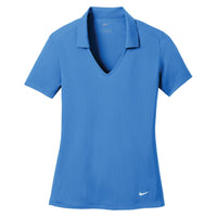 Nike Dri-FIT Vertical Mesh Polo - Women's - Brisk Blue