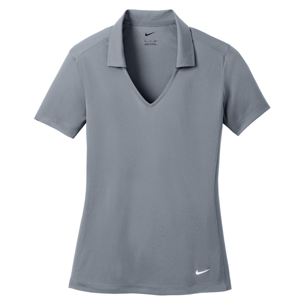 Nike Dri-FIT Vertical Mesh Polo - Women's - Cool Grey