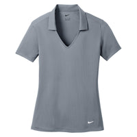Nike Dri-FIT Vertical Mesh Polo - Women's - Cool Grey