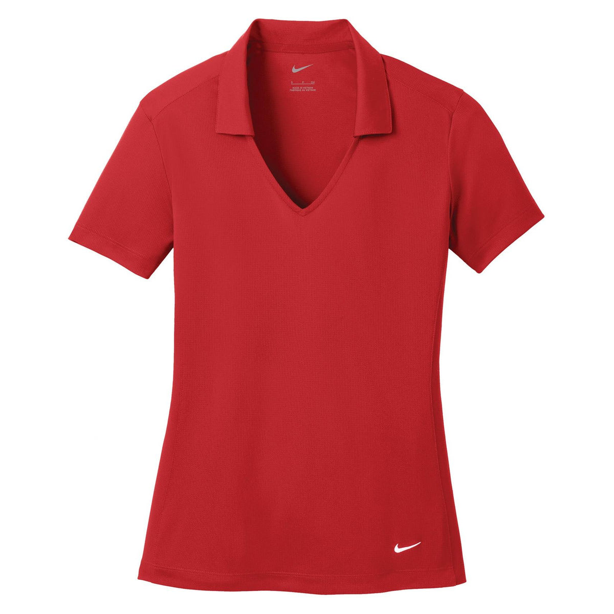 Nike Dri-FIT Vertical Mesh Polo - Women's - University Red