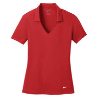 Nike Dri-FIT Vertical Mesh Polo - Women's - University Red