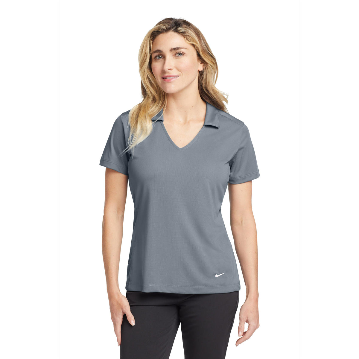 Nike Dri-FIT Vertical Mesh Polo - Women's - model