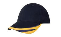 Custom Logo Headwear Canada Brushed Heavy Cotton with Peak Trim Embroidered
