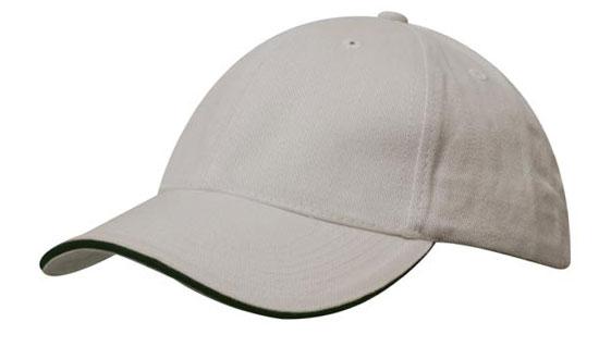 Custom Logo Headwear Canada Brushed Cotton with Sandwich Trim