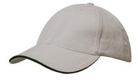Custom Logo Headwear Canada Brushed Cotton with Sandwich Trim