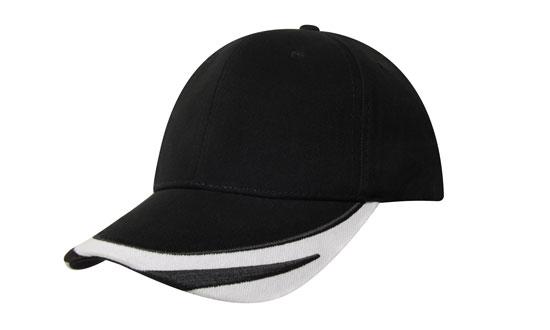 Custom Logo Headwear Canada Brushed Heavy Cotton with Peak Trim Embroidered