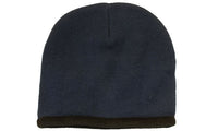 Custom Logo Headwear Canada Roll Down Acrylic & Polar Fleece Beanie - Toque