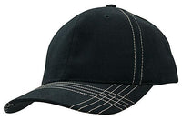 Custom Logo Headwear Canada Brushed Heavy Cotton with Contrasting Stitching & Cross Stitched Peak