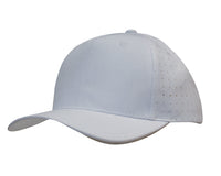 Custom Logo Headwear Canada Breathable Poly Twill with circle perforations