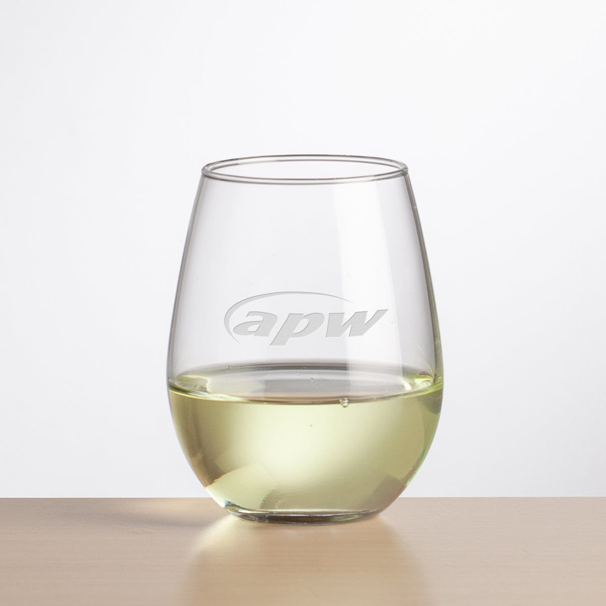 Custom Logo Ossington Stemless Wine - 12oz/16.75oz/17oz - Deep Etch