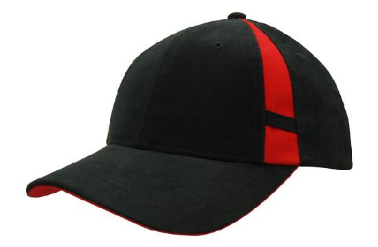 Custom Logo Headwear Canada Brushed Heavy Cotton with Crown Inserts & Contrasting Peak Under & Strap