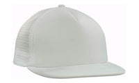 Custom Logo Headwear Canada Trucker Mesh Cap With Flat Peak