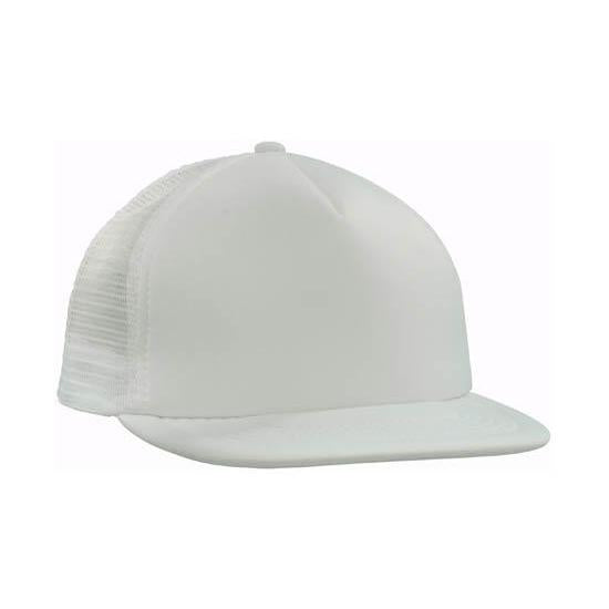 Custom Logo Headwear Canada Trucker Mesh Cap With Flat Peak