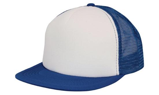 Custom Logo Headwear Canada Trucker Mesh Cap With Flat Peak