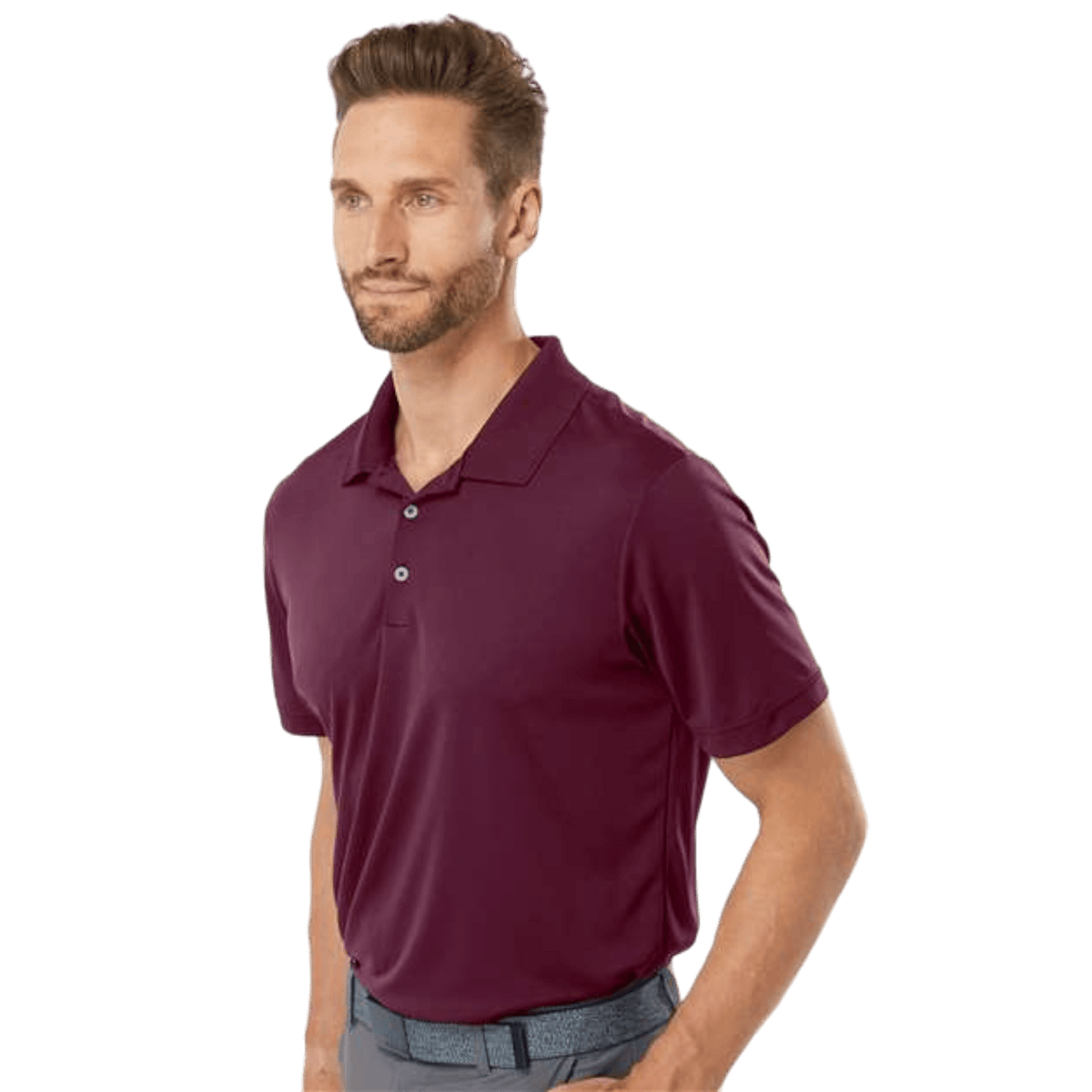 Custom Logo Adidas Men's Performance Polo - Embroidery, Adidas, Canada