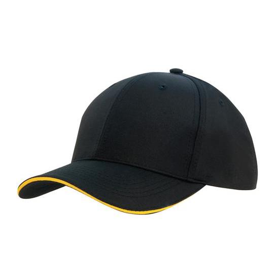 Custom Logo Headwear Canada Sports Ripstop Cap with Sandwich Trim