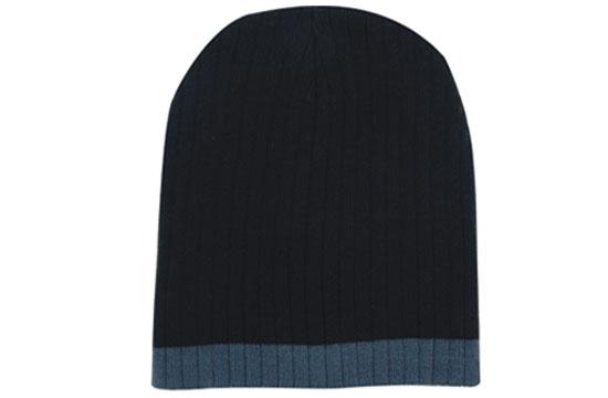 Custom Logo Headwear Canada Two Tone Cable Knit Beanie - Toque