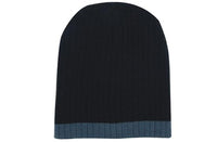 Custom Logo Headwear Canada Two Tone Cable Knit Beanie - Toque