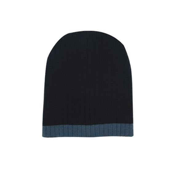 Custom Logo Headwear Canada Two Tone Cable Knit Beanie - Toque