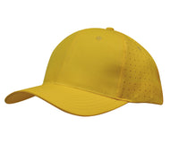 Custom Logo Headwear Canada Breathable Poly Twill with circle perforations