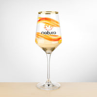Custom Logo Tucson Gold Rim Wine Glass - VividPrint™