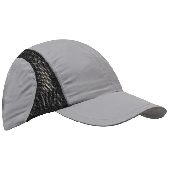 Custom Logo Headwear Canada Micro Fibre & Mesh Sports Cap with Reflective Trim