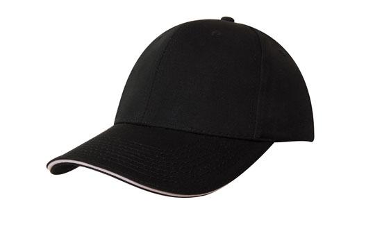 Custom Logo Headwear Canada Chino Twill with Sandwich Trim