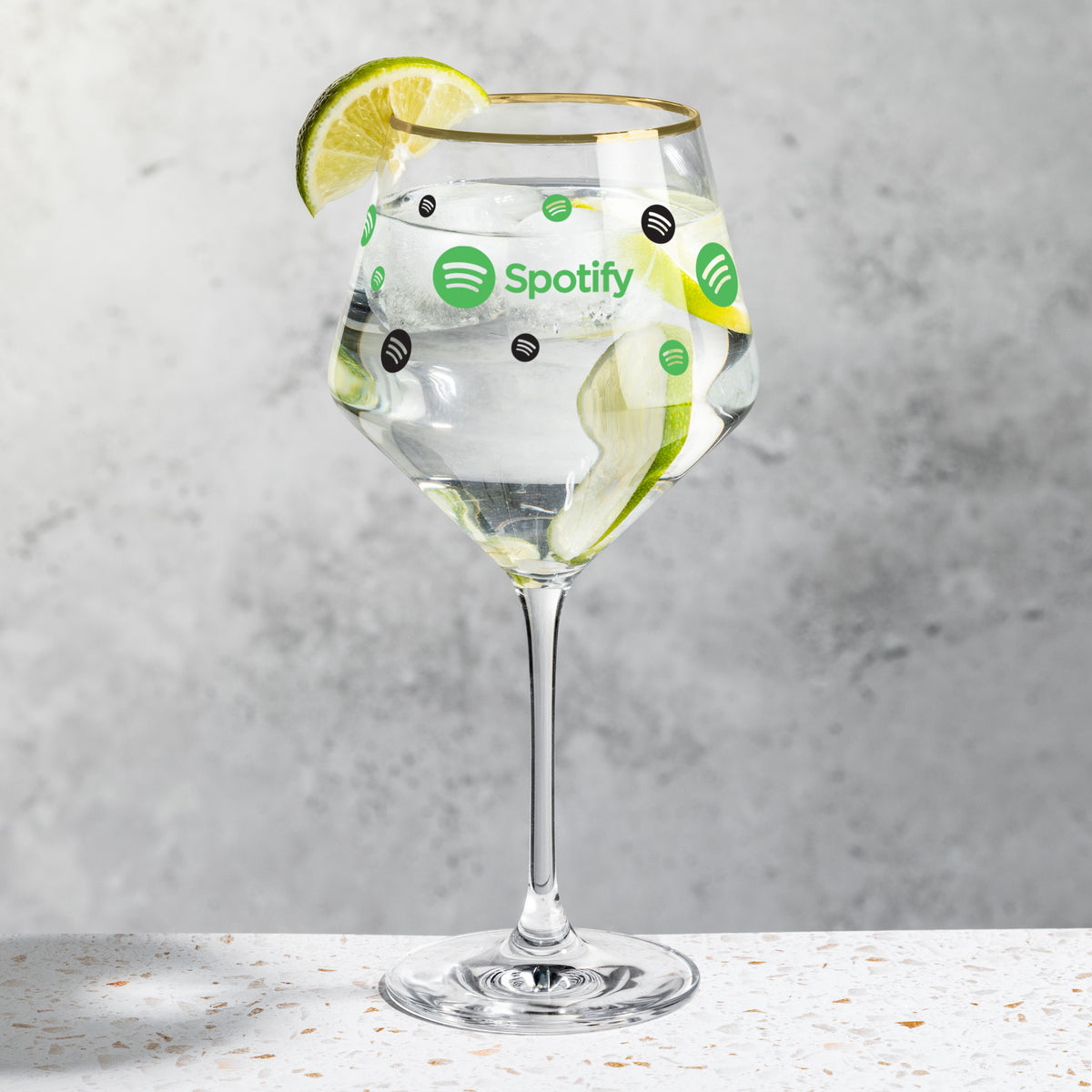 Custom Logo Tucson Gold Rim Gin & Tonic - VividPrint™