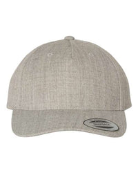 Premium Five-Panel Curved Bill Snapback Cap