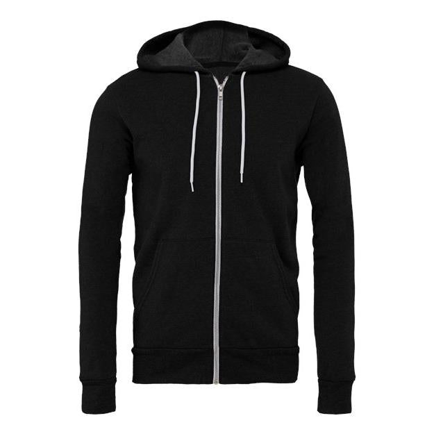Unisex Sponge Fleece Full-Zip Hoodie Sweatshirt