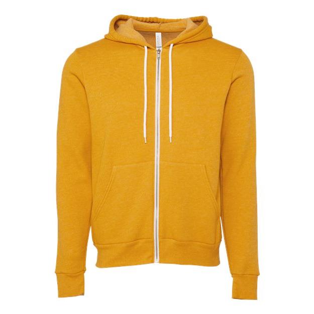 Unisex Sponge Fleece Full-Zip Hoodie Sweatshirt