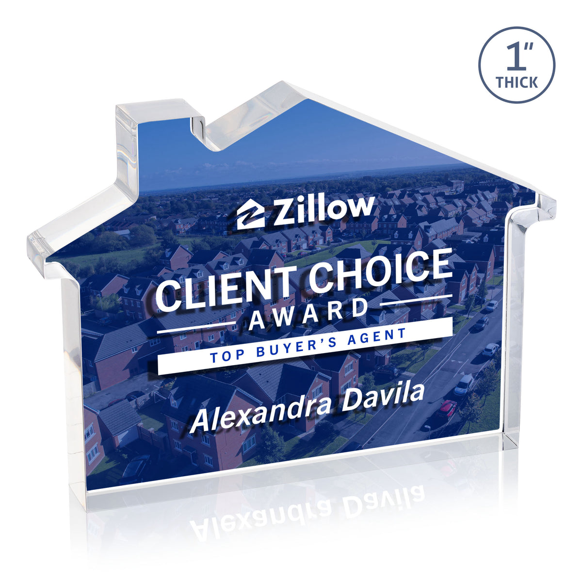 Custom Logo Homestyle VividPrint™ Double Sided Award - Clear