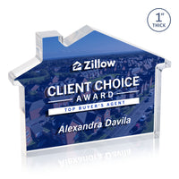 Custom Logo Homestyle VividPrint™ Double Sided Award - Clear