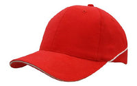 Custom Logo Headwear Canada Brushed Heavy Cotton with Crown Piping and Sandwich
