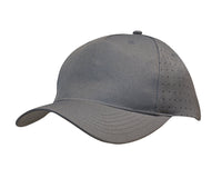 Custom Logo Headwear Canada Breathable Poly Twill with circle perforations
