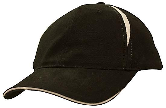 Custom Logo Headwear Canada Brushed Heavy Cotton with Crown Inserts & Sandwich