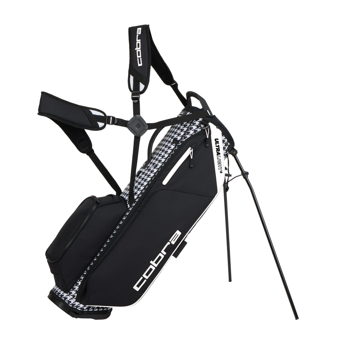 Cobra Ultralight 2 Stand Golf Bag - Houndstooth / Melted Carmel