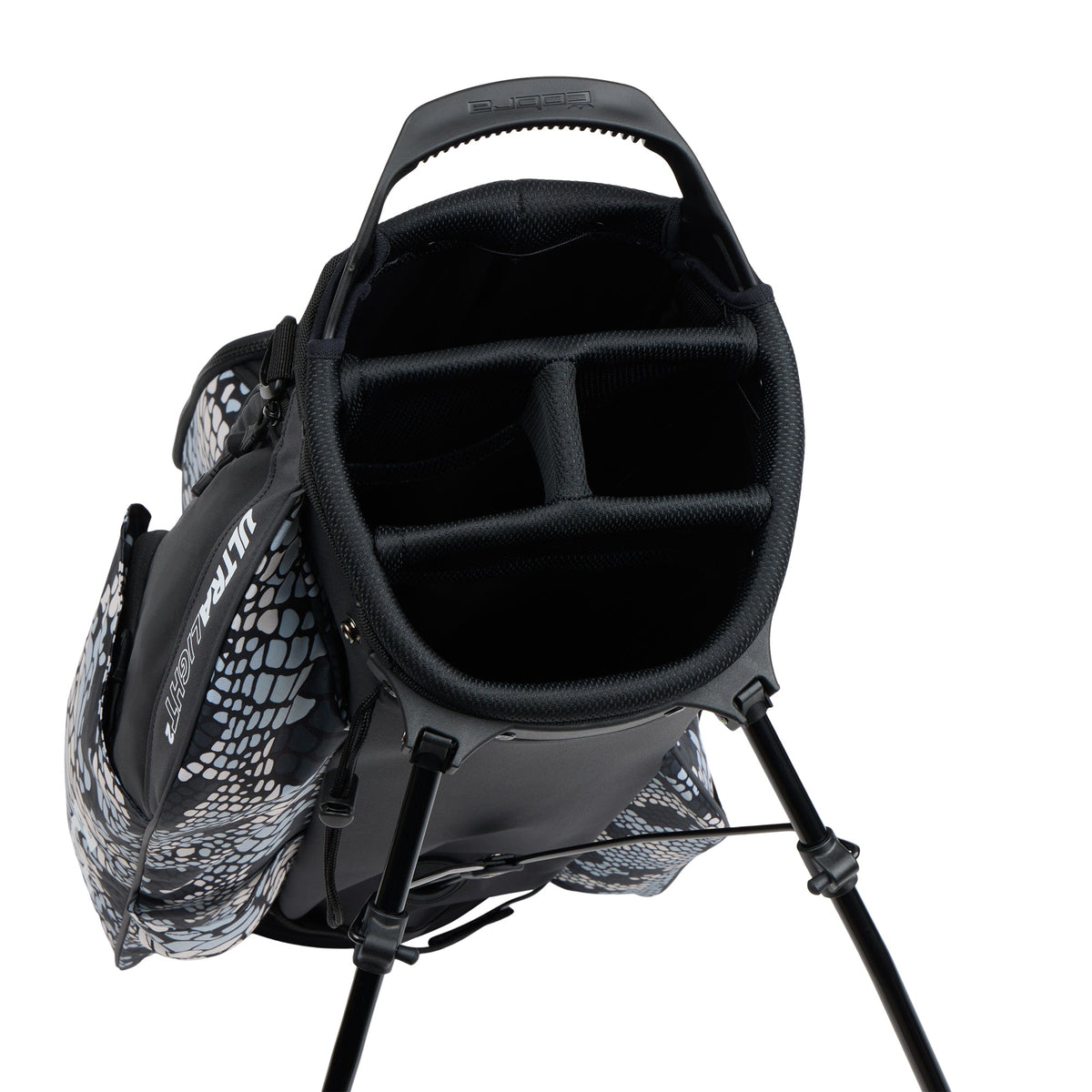 Cobra Ultralight 2 Stand Golf Bag - Black / Snake Camo
