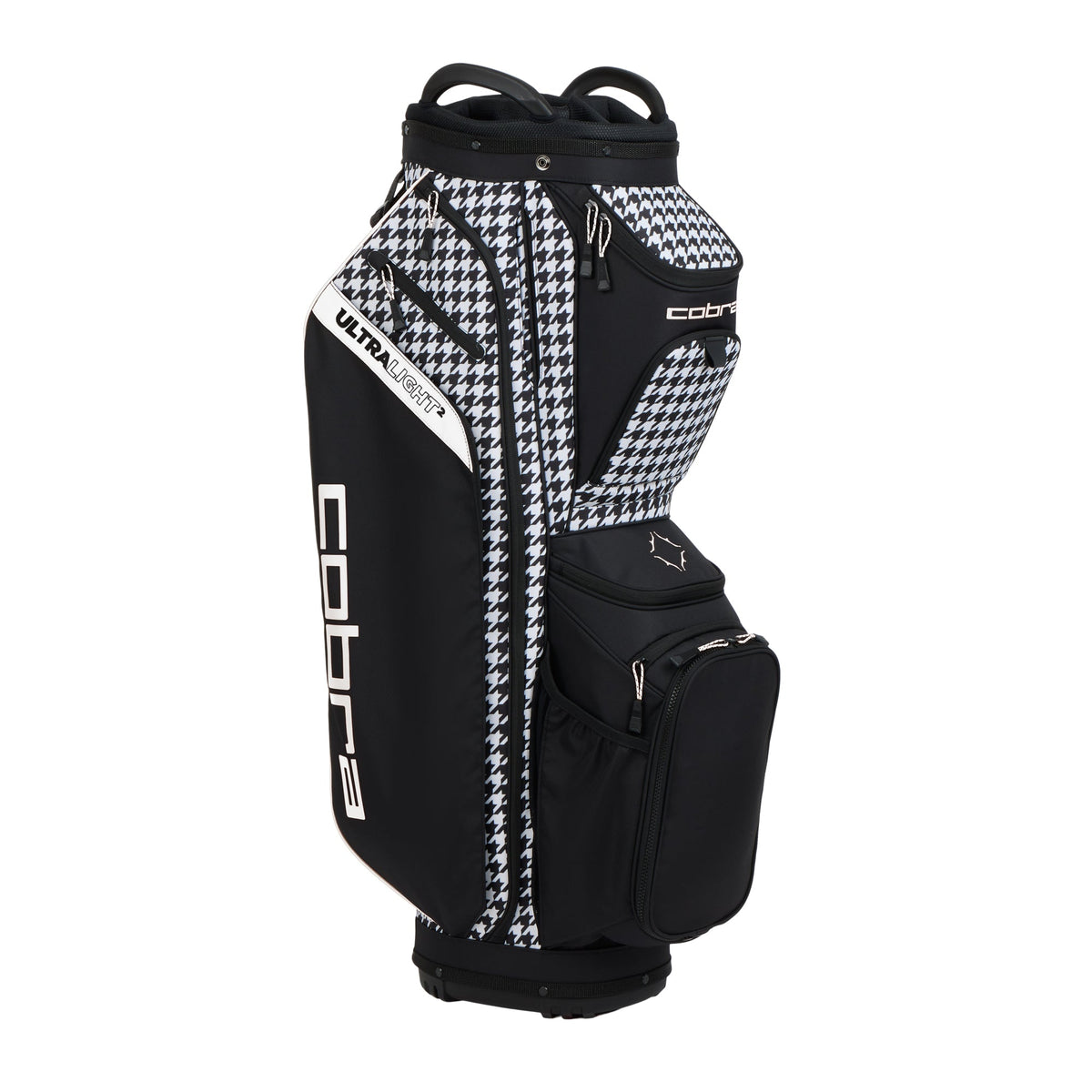 Cobra Ultralight 2 Cart Golf Bag - Houndstooth / Melted Carmel