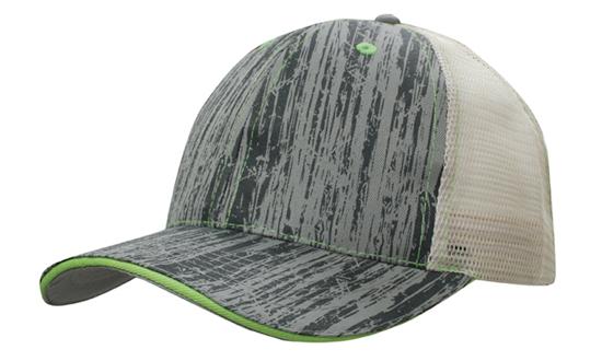 Custom Logo Headwear Canada Wood Printed With Mesh Back