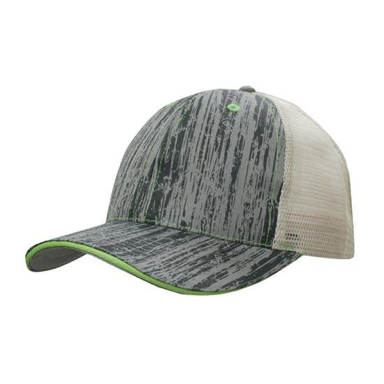 Custom Logo Headwear Canada Wood Printed With Mesh Back