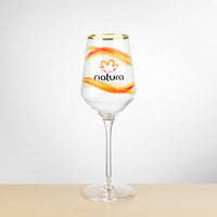 Custom Logo Tucson Gold Rim Wine Glass - VividPrint™