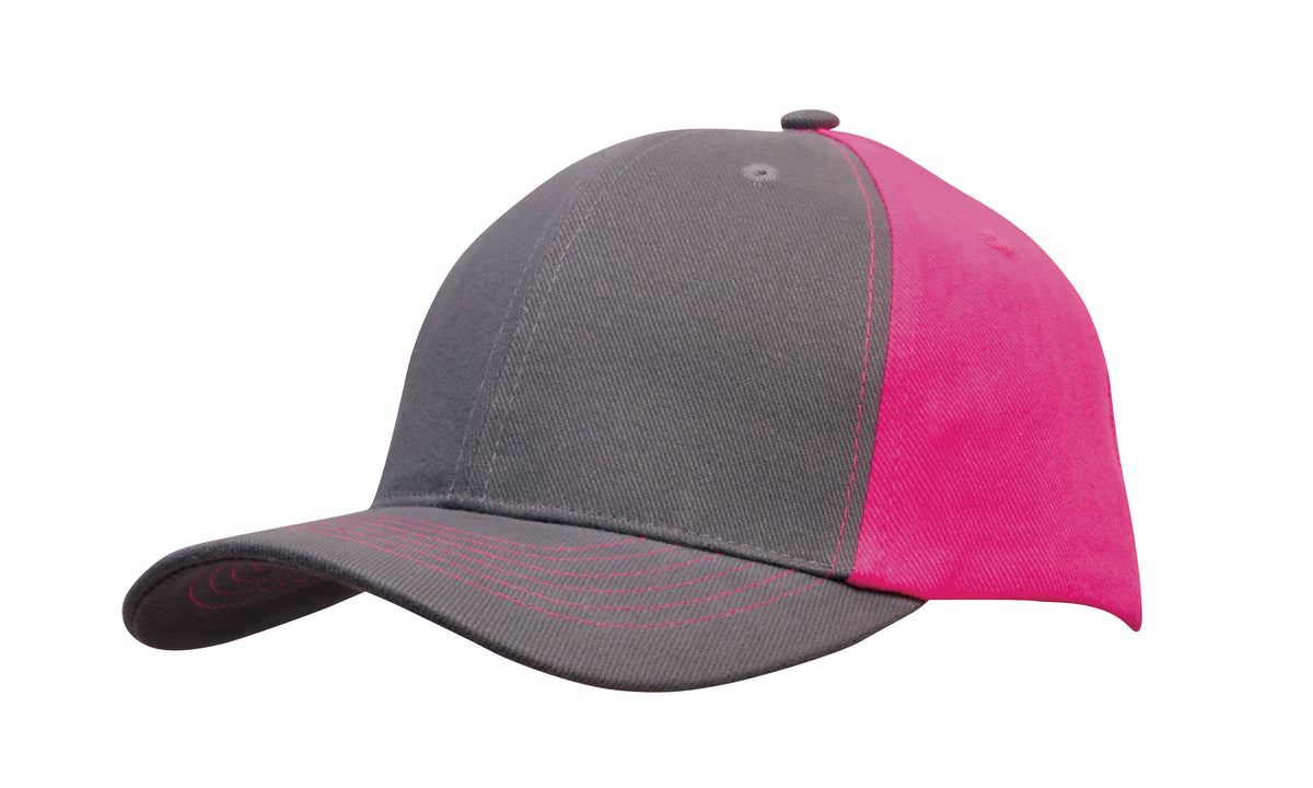 Custom Logo Headwear Canada Brushed Heavy Cotton Contrast Cap