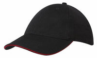 Custom Logo Headwear Canada Brushed Cotton with Sandwich Trim