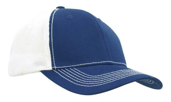 Custom Logo Headwear Canada Chino Twill with Hi Tech Mesh Back