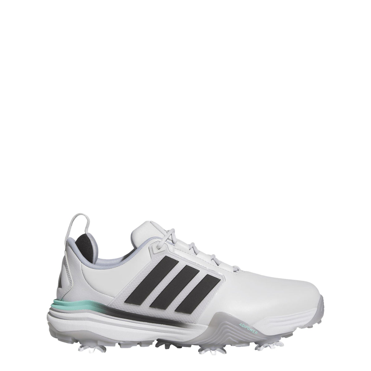 Adidas Adipower 26 Wide Golf Shoes - Dash Grey / Core Black / Solar Aqua