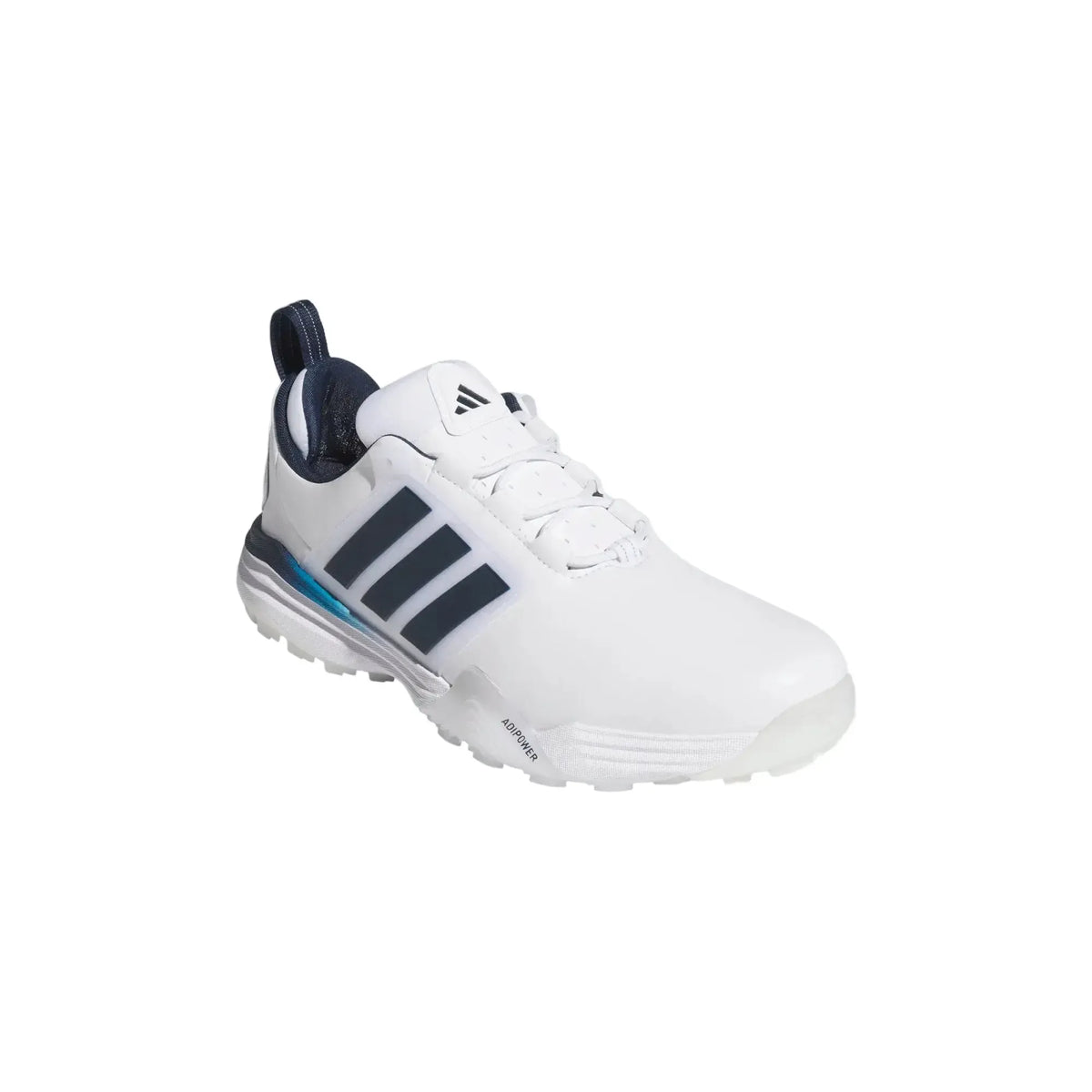 Adidas Adipower Men's Spikeless Golf Shoes - White/Collegiate Navy