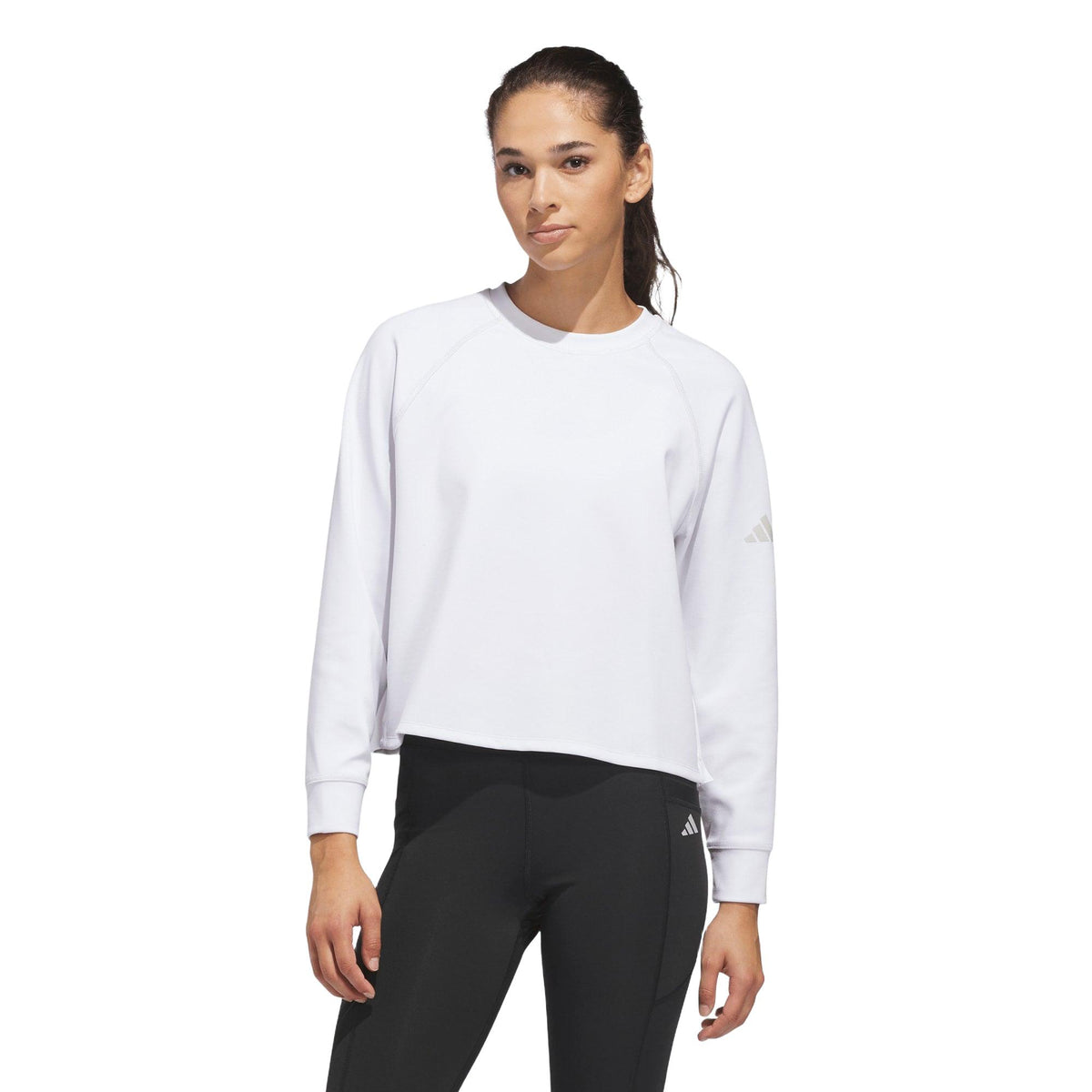 Adidas Beyond The Course Side-Snap Twistweave Sweatshirt